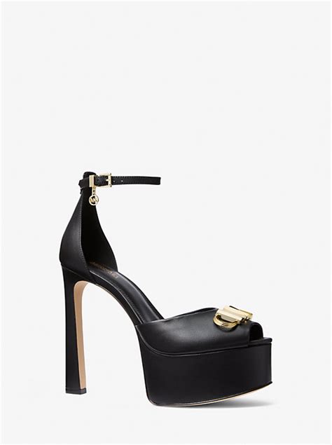 martina peep toe platform pump